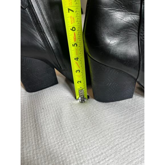 Tory Burch Black Leather 4" Heel Boots Women's Size 10M - Picture 8 of 8